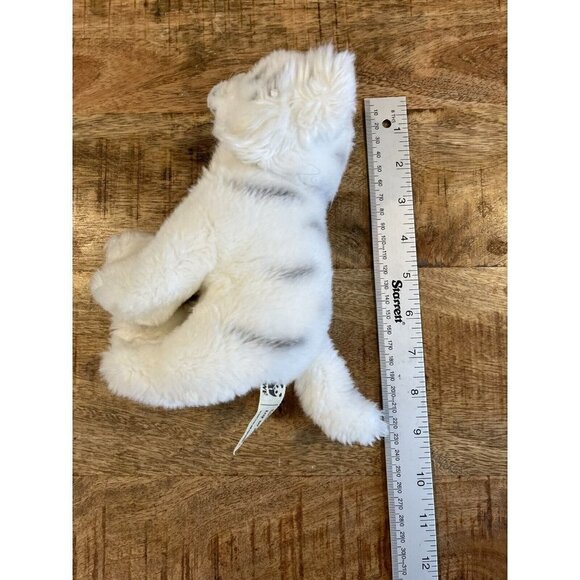 White Tiger Plush Stuffed Animal Toy 7" Wildlife Collection Vintage 1986 WWF - Picture 10 of 11